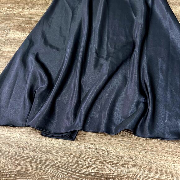 Jenny Yoo Ariana Bridesmaid Dress French Blue US 8 Square Neck Satin Crepe Gown - Picture 9 of 14